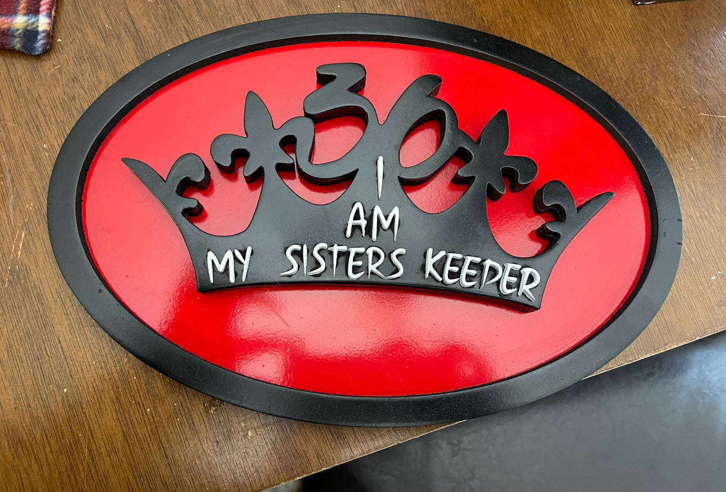 PATCH WOOD SIGN