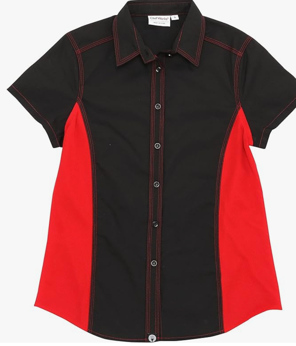 RED AND BLACK BUTTON UP